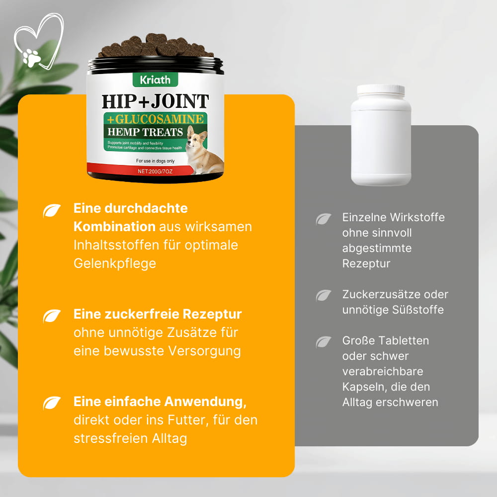 Gelenk-Kausnacks für Hunde mit Glucosamin