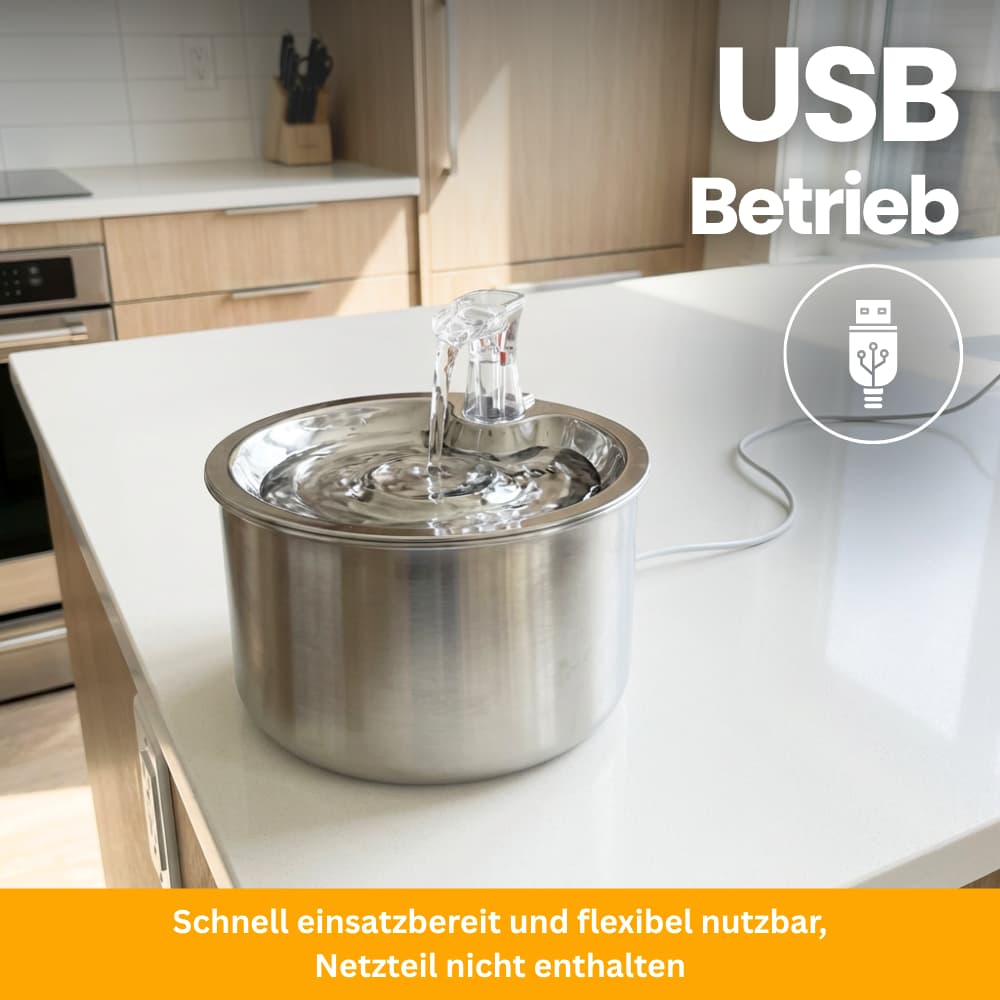 FreshFlow Stainless Steel Fountain