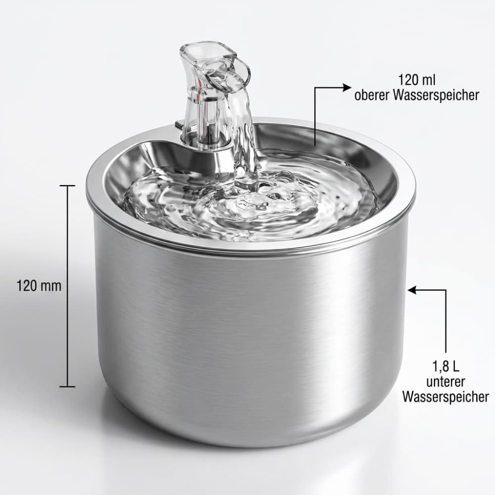 FreshFlow Stainless Steel Fountain