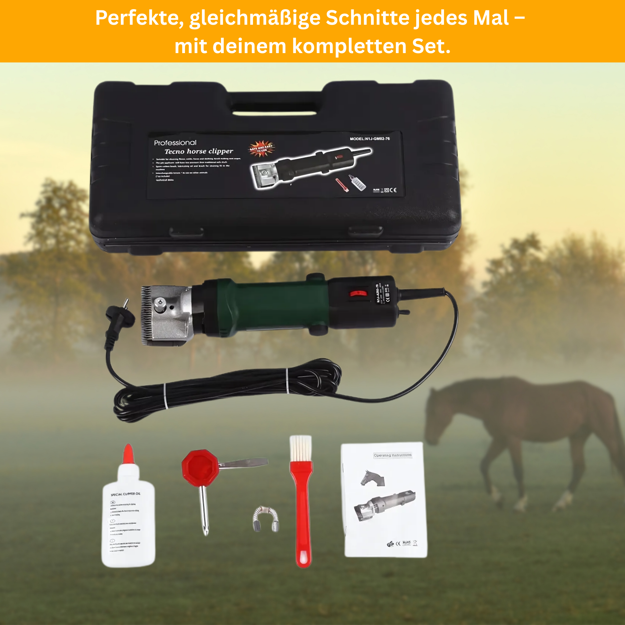 ShearPro – 690W Schermaschine für Pferde