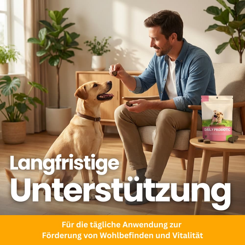 Tägliche Darmflora-Probiotika für Hunde