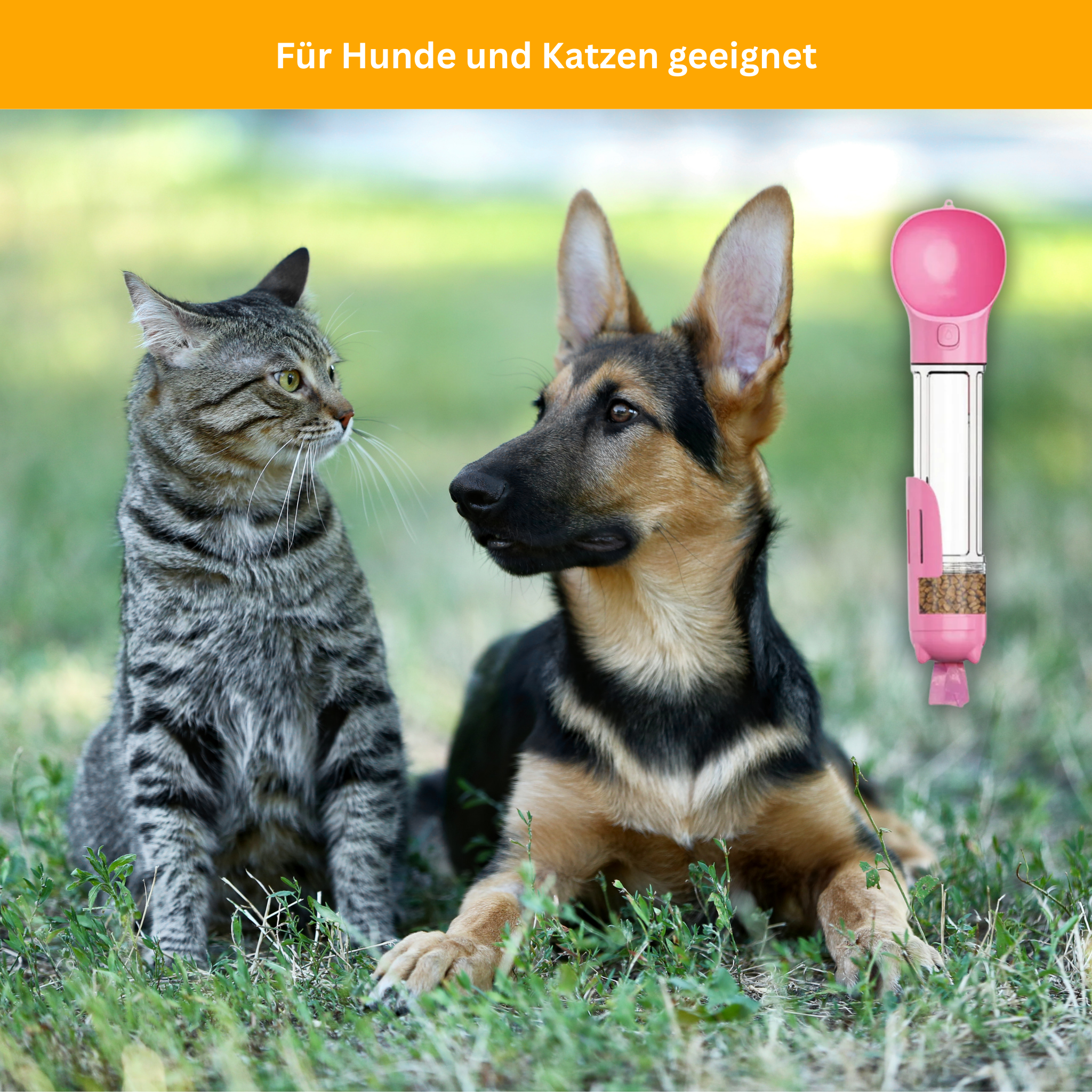 PetGo 5-in-1 Futter- & Wasserflasche