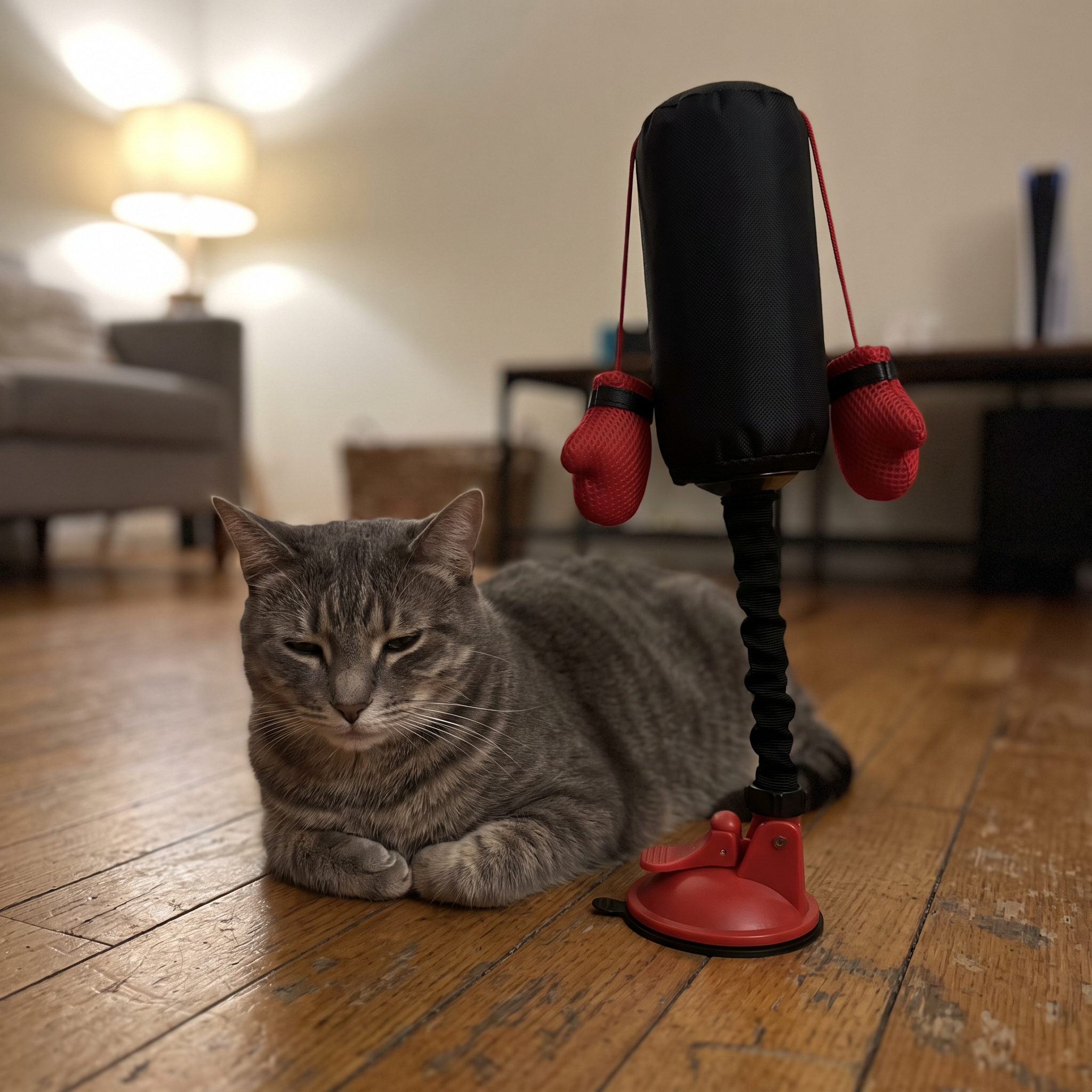 PawPunch – ausgeglichene Katze
