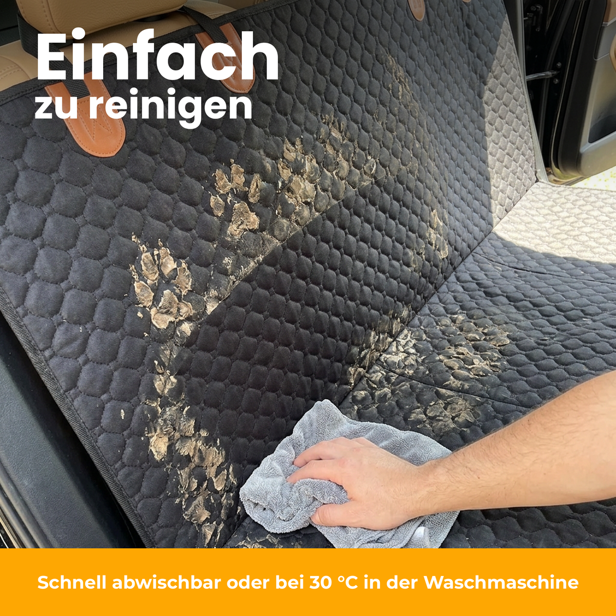 Rücksitzschutz – Einfach zu reinigen